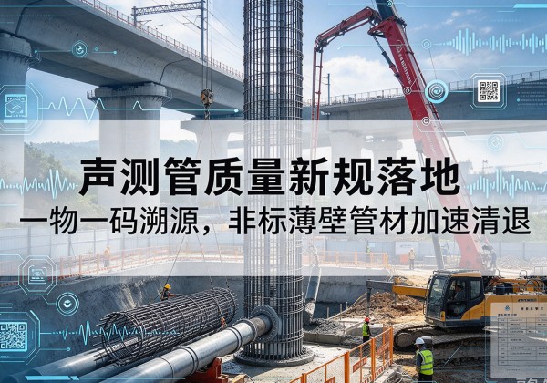 阿坝声测管质量新规落地，一物一码溯源，非标薄壁管材加速清退